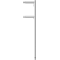 Beskyttelsesgel�nder | St�lr�r � 48 mm | Fast stolpe til indst�bning i beton | Hj�rnestolpe | Varmgalvaniseret